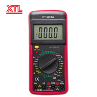 Multimètre numérique portable DT-9208A, testeur électrique professionnel, tension/courant AC/DC 750V/1000V, résistance, alimentation automatique