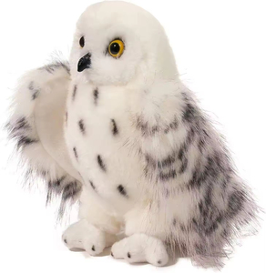 Bán buôn Trắng mô phỏng động vật búp bê mềm gối Wizard tuyết đôi mắt to Owl Plush hoạt hình thú nhồi bông - Product Image 2