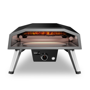 <span class=keywords><strong>Forno</strong></span> per <span class=keywords><strong>Pizza</strong></span> <span class=keywords><strong>a</strong></span> <span class=keywords><strong>Gas</strong></span> da Esterno con Funzione Rotante Automatica da 16 Pollici, Girarrosto e Pietra Refrattaria Portatile - Product Image 3