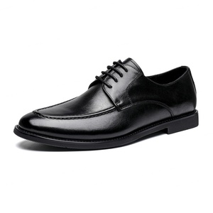 Chaussures en cuir pour hommes, chaussures décontractées en cuir véritable à lacets, mocassins, baskets de style britannique pour hommes, chaussures basses - Product Image 3