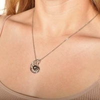 Collier pendentif en argent sterling 925 avec coquillage marin et perle d'eau douce