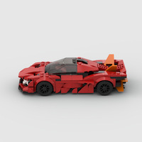 Kit de construction MOC de supercar de luxe EVO en plastique ABS, ensemble populaire de voitures de course rapides, idéal pour les cadeaux d'entreprise, blocs de construction