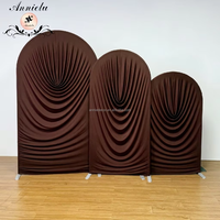 ANNIELU Lot de housses de fond de scène drapées en spandex, sans plis, pour mariages, événements, anniversaires et décorations de cabines photo