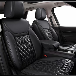 Fundas de Asiento Delantero de Coche de Cuero PVC Acolchado con Diseño de Diamantes en Color Negro para Mazda CX-4 2016-2020 2023 - Product Image 2