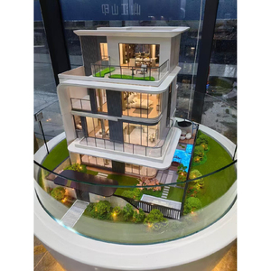 Modellino Architettonico Moderno <span class=keywords><strong>in</strong></span> Plastica per Immobiliare e Pianificazione Urbana, Miniature di Case e Ville - Product Image 2