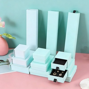 Wholesale Custom <b>Magnetic</b> Jewelry Boxes Eco Friendly Recyclable Material Drawer&Lid Base&Flip Top Cardboard Paper Jewelry Boxes - Product Image 1