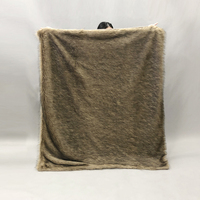 Couverture en fausse fourrure de loup et de lapin de haute qualité, épaisse et moelleuse, pour la maison, le lit, le canapé, couvertures décoratives luxueuses