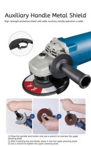 <span class=keywords><strong>Amoladora</strong></span> angular <span class=keywords><strong>Dongcheng</strong></span> de 1500W, herramienta eléctrica de disco de alta potencia de 150MM [velocidad constante eficiente y arranque suave] - Product Image 3