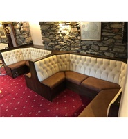 Banquette de restaurant personnalisée banquette de salle à manger en forme de U classique constructeur confortable café restaurant canapé banc meubles