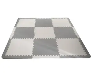 Baby Play Mat Tiles Extra Large Thick Foam Floor Puzzle Mat Interlocking PlaymatためInfants Grey/White