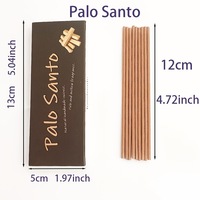 Bâtons d'encens en bois sacré Palo Santo 12 cm 46 pièces Parfum riche pour la purification, la guérison et l'usage spirituel