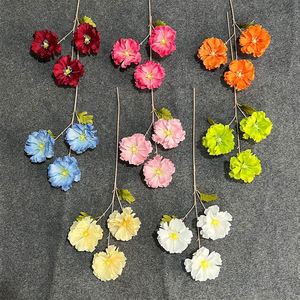 Bouquet de fleurs artificielles en soie Lanxi, décoration de mariage, arrangement au sol, fleurs faites à la main - Product Image 2
