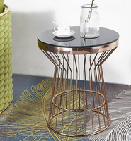 Table basse de salon en marbre au design luxueux pour bureau, maison, chambre à coucher, canapé, table d'appoint en métal, design simple, meubles