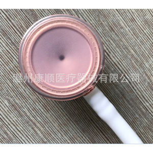 Venta directa de fábrica de estetoscopios de acero inoxidable de frecuencia variable en oro rosa para adultos. - Product Image 4
