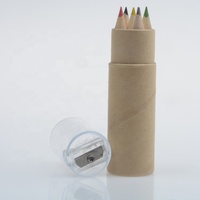 Ensemble de crayons de couleur en bois pour enfants dessin animé promotionnel pour enfants crayons de couleur en bois 3 couleurs/3.5 en ensemble de crayons de couleur