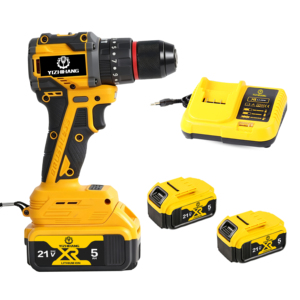 Perceuse à percussion professionnelle OEM avec batterie 21V, mandrin sans clé, moteur sans balais sans fil, légère pour la construction et les travaux métalliques - Product Image 4
