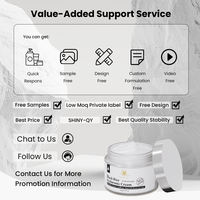 Crème hydratante éclaircissante et apaisante au riz noir naturel, marque privée OEM ODM, crème pour le visage à l'acide hyaluronique pour peaux sensibles