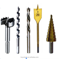 4PCS 1/4, 5/16, 3/8, 1/2 Pouces En Bois Carré Trou Mortaise Ciseau Foret pour Bois Carré Trou De Forage