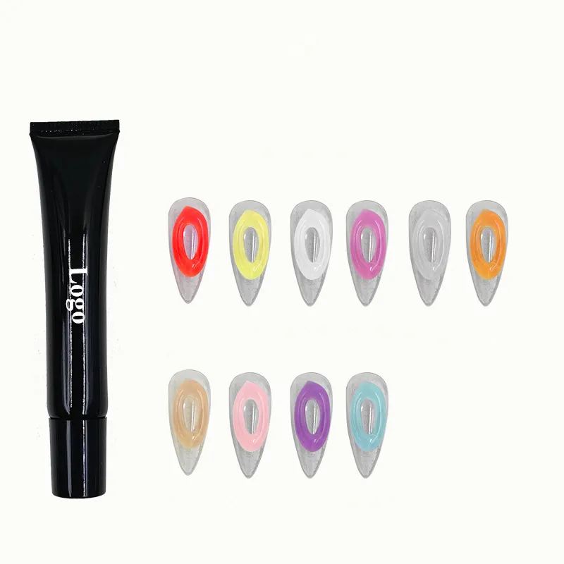 Bán buôn nhà sản xuất OEM biểu tượng tùy chỉnh 5D Gummy Stereo đường Gel điêu khắc kẹo keo DIY Led Jelly UV Nail Gel Polish