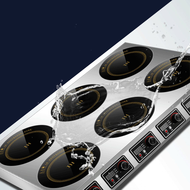 Commercial Multi-Head Electric Ceramic Stove High-Power Induction Cooker for Household Use Four or Six-Eye Clay Pot Stove
