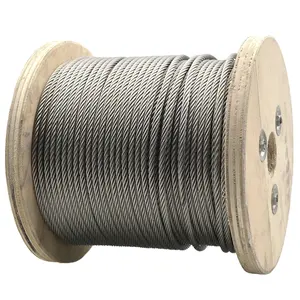 6*12 + 7FC 5mm 300m Bobine Galvanisé Câble en Acier pour Bunding