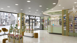 Modern Pharmacy Store Interior Design Custom LED Display Cabinet Drugstore Furniture Retail Shopfitting - Product Image 3