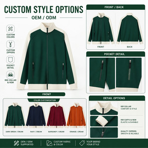 Blouson Bomber Zippé Personnalisé avec Logo pour Homme, 100% Polyester, Style Color Block, Veste Universitaire pour Hommes, Femmes, Unisexe, Vente en Gros, Fabrication OEM ODM - Product Image 4