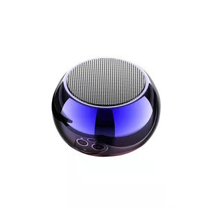 <span class=keywords><strong>2022</strong></span> nuevos altavoces inalámbricos coloridos 3D Mini altavoz inalámbrico redondo de acero BT reproductor de música de radio altavoz inalámbrico - Product Image 1