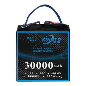 Nuovo materiale personalizzato grafite 18S 30000mAh 66.6V 30Ah 10C allo stato solido Li-ioni di litio Lipo batterie Pack Drone pastella - Product Image 3