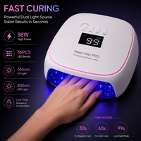 Lampe UV LED pour le séchage des ongles, pour usage domestique et professionnel, CM.NAIL Magic One Pro 80W 365nm, sécheuse à ongles professionnelle, ABS PC, logo personnalisé