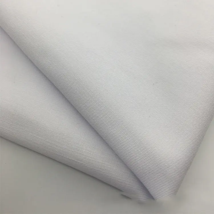 factory wholesale price 32S 130*70 woven 65 polyester 35 cotton TC twill uniform white shirts Fabric