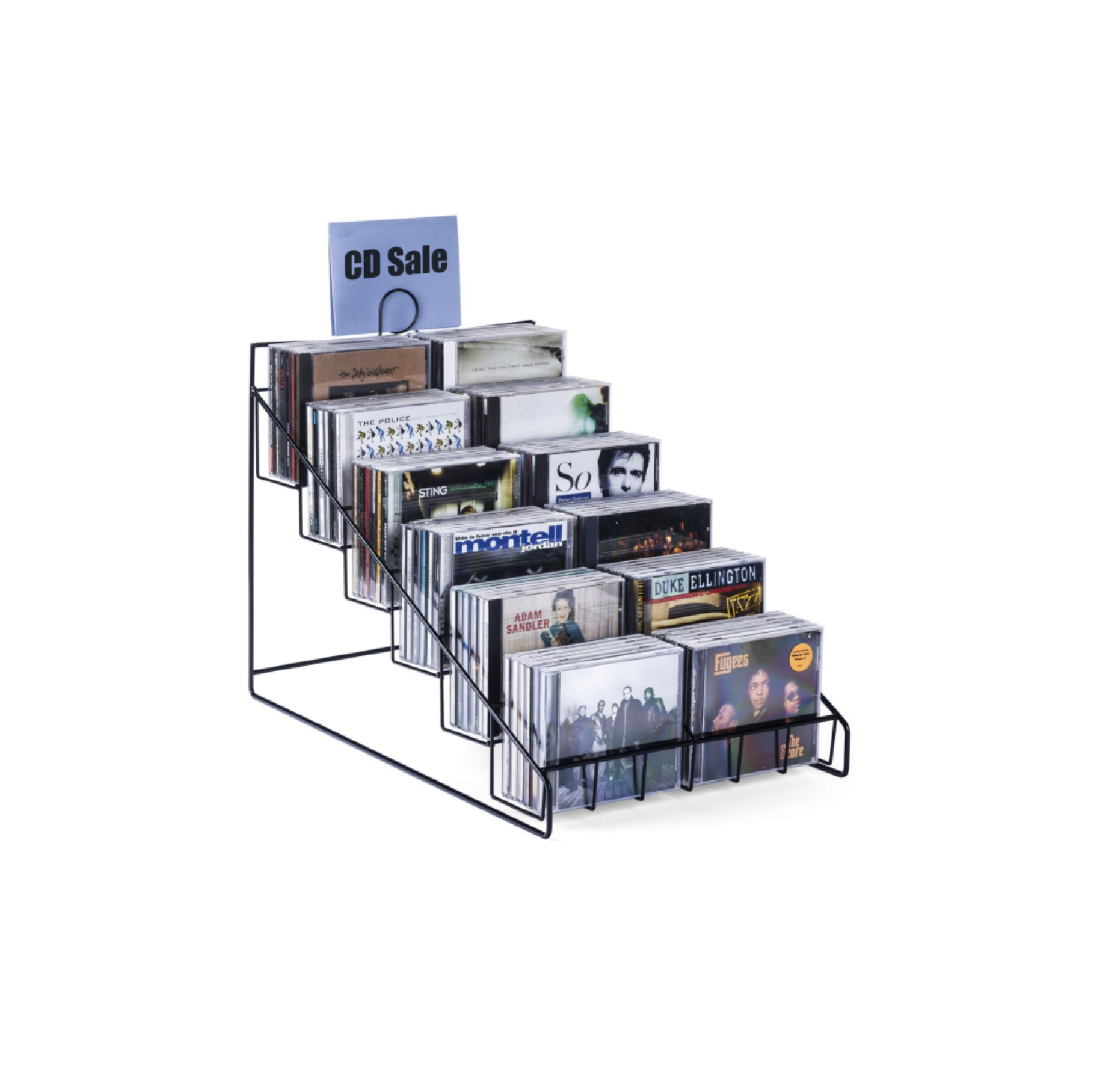 Cd Rack Metalen Draad Display Rek Teller Top Dvd Display Houder Tafelblad Cd Display Rack