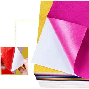 Láminas de <span class=keywords><strong>Fieltro</strong></span> Autoadhesivas de 1 mm, Colores Variados, <span class=keywords><strong>Fieltro</strong></span> de Poliéster <span class=keywords><strong>con</strong></span> Reverso Adhesivo para Manualidades y Forro - Product Image 4