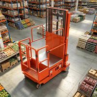 Plateforme de picking hydraulique CE ultra-portable 2,7m 4m 4,5m 6,5m 200kg pour entrepôt, mini-pickingur, élévateur de table de travail