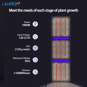 1000W高出力フルスペクトラムアルミニウムSMDは屋内植物栽培温室水耕栽培野菜/花/ブルームのために光を育てます - Product Image 3