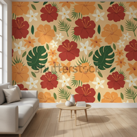 Revêtement mural 3D gaufré amovible, auto-adhésif, moderne, facile à installer, imperméable, pour chambre à coucher et hôtel
