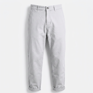 Pantalones de mezclilla chino para mujer, corte holgado, cintura media, ecológicos, informales, transpirables, lavables, para fiesta, verano, primavera, tela de elastano, 6.64 oz - Product Image 1