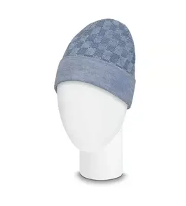 Bonnet d'hiver ZG Designer pour hommes Bonnet tricoté en jacquard de marque avec lettres