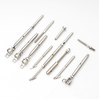 BNS Factory Supply - Accessoires de câble métallique en acier inoxydable, modernes, pour extérieur, avec borne à vis sans sertissage et goujon à filetage gauche et droit