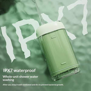 Irrigador Bucal Eléctrico Portátil Recargable con Batería, Resistente al Agua IPX7, 5 Niveles de Presión para Limpieza Dental en el Hogar - Product Image 1