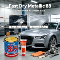 Pâte de réparation rapide pour carrosserie automobile 88, mastic polyester avec durcisseur, remplissage pour réparation de bosses et rayures de voiture, rénovation automobile