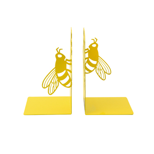 Sujetalibros de Metal con Diseño de Abeja y Panal de Abeja, Decoración para Escritorio de Oficina con Color y Tamaño Personalizables - Product Image 1
