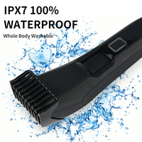 Tondeuse à barbe PRITECH, tondeuse à cheveux sans fil professionnelle, rasoir électrique pour hommes, étanche IPX7, tondeuse pour le corps