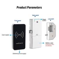 Cerradura Electrónica para Casilleros con Tarjeta EM RFID, Cerradura con Sensor Electrónico de Aleación de Zinc para Armarios de Almacenamiento Público