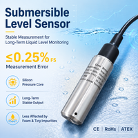 Hochpräziser 0,25% Wassertank-Füllstandsensor Transmitter 4-20mA 24VDC 316L Flüssigkeits-Füllstandsensor 30m für Flüssigkeitstanks