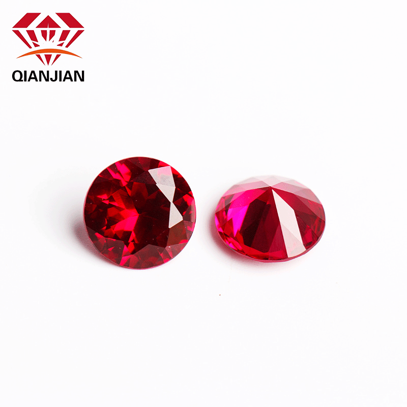 Synthetic Gemstone Ruby Corundum - Lab Created Quality