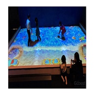 Aire de jeux intérieure, projecteur de sol interactif, jeu de piscine de sable