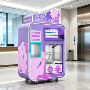 Machine à barbe à papa automatique de 32 pouces avec écran tactile, entièrement automatique, pour usage commercial, idéale pour les parcs - Product Image 1