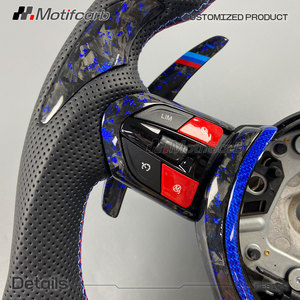Volant en fibre de carbone forgé personnalisé avec LED pour BMW F06 F10 F12 F13 F30 F80 F8X M2 M3 M4 M5 M6 X5 M235i 328i 435i 2013-2026 - Product Image 4