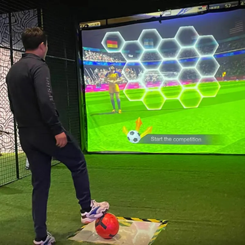 Proyector de juegos de fútbol AR, simulador de juegos, equipo de Sistema Interactivo, conjunto de fútbol Digital para interiores y exteriores, Metal YH